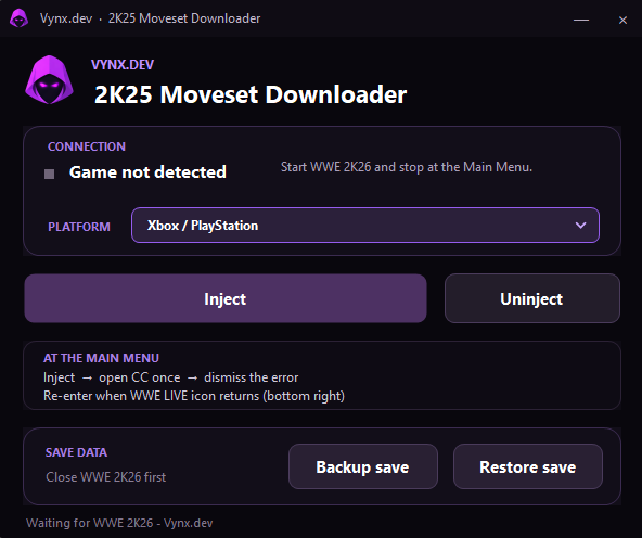 2K25 Moveset Downloader