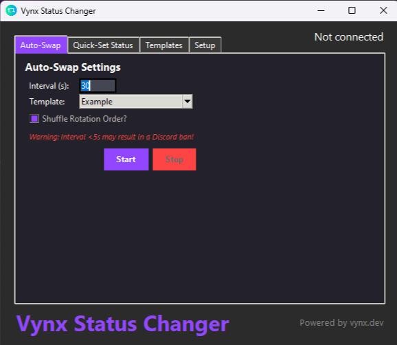 Discord Status Swapper